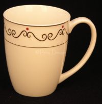 Pier 1 Imports CHRISTMAS THEME Porcelain Coffee Mug